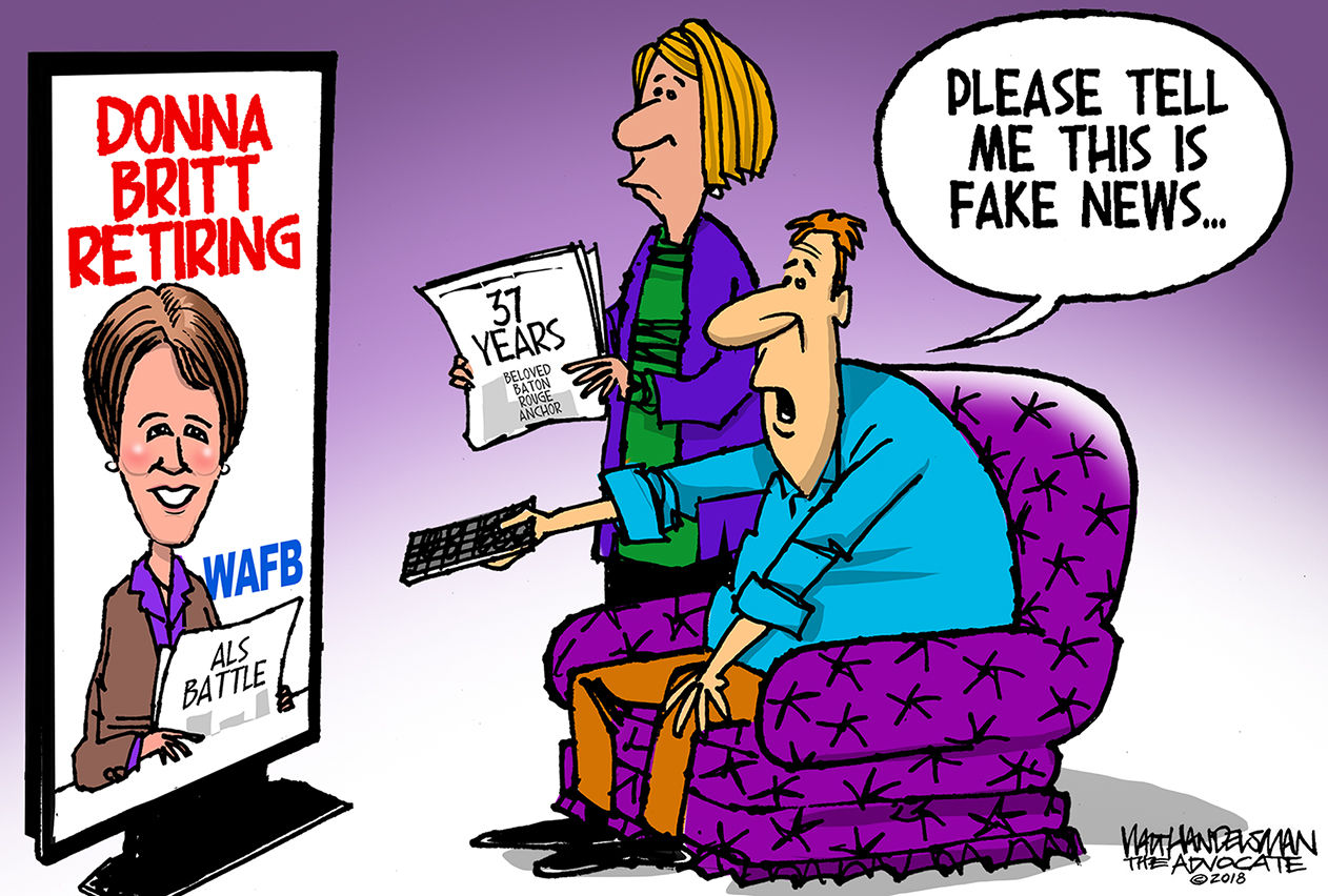 Walt Handelsman: Beloved Anchor, Donna Britt